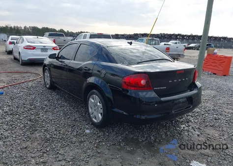 2013 Dodge Avenger Se V6 из США, поврежденный, VIN 1C3CDZAG7DN748517